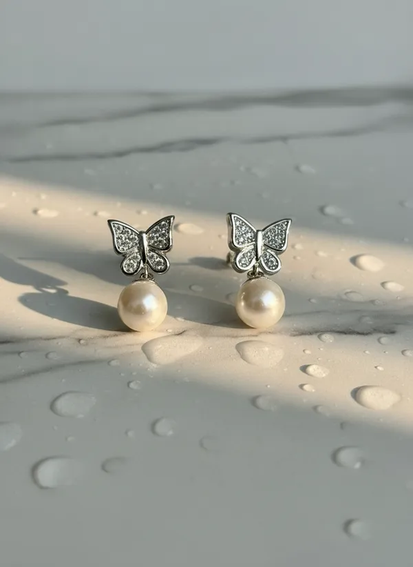 Silver_Butterfly_Pearl_Drop_Earrings_925_Sterling_Silver